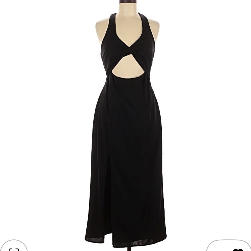 NWT Show Me Your MuMu Luca Black Cocktail cutout dress large L